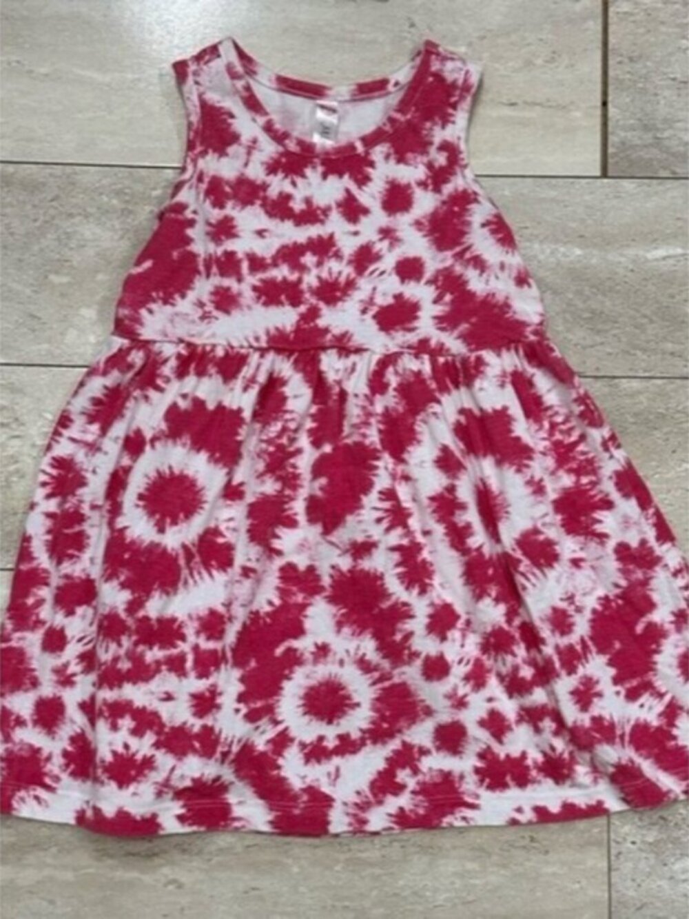 Girls Pink Tie Dye Sundress 4T